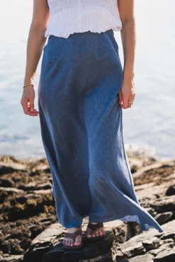 Viana Ginia Skirt V Indigo Melange