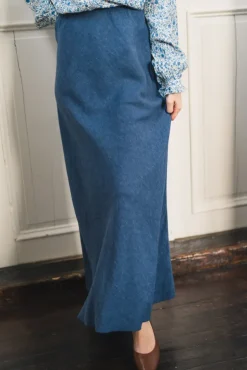 Viana Ginia Skirt V Indigo Melange