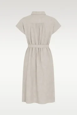 Viana Ginia SS Shirt Dress Sand Melange