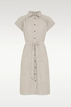 Viana Ginia SS Shirt Dress Sand Melange