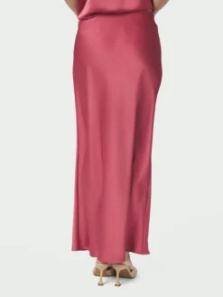 Vicky Heavy Sateen Skirt Cherry Pink