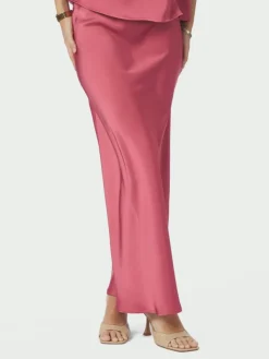 Vicky Heavy Sateen Skirt Cherry Pink