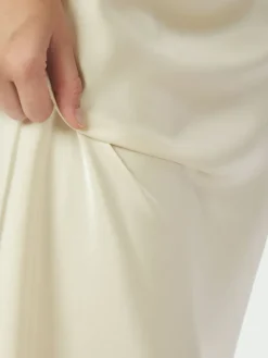 Vicky Heavy Sateen Skirt Light Yellow