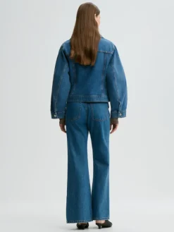 Villies Denim Jacket Mid Denim Blue
