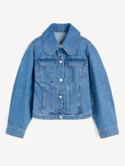Villies Denim Jacket Mid Denim Blue