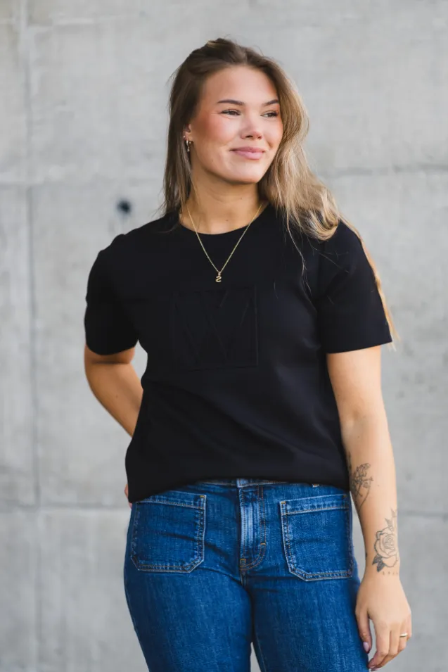 Vincent Logo T-Shirt Black
