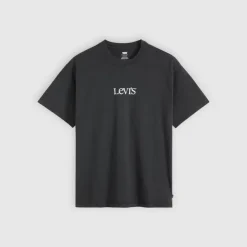 Vintage Fit Graphic Tee Logo Jet Black