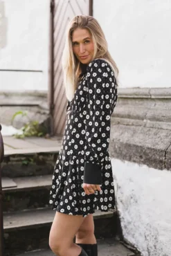 Viola Floral Creme Fleur Black