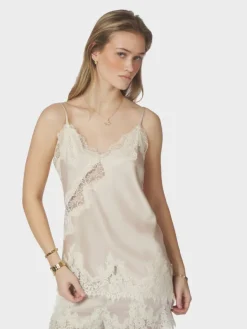 Viole Lace Top Champagne