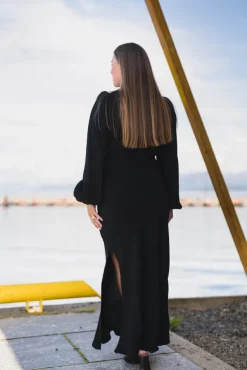 Viscose Maxi Dress Black