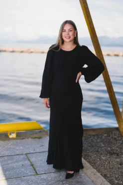 Viscose Maxi Dress Black