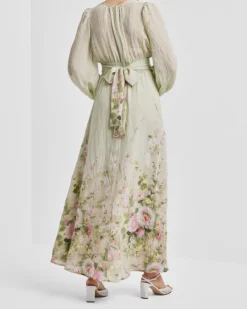 Viscose V-Neck Dress Growing Garden