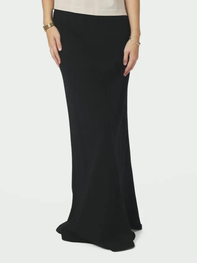Viso Linen Skirt Black