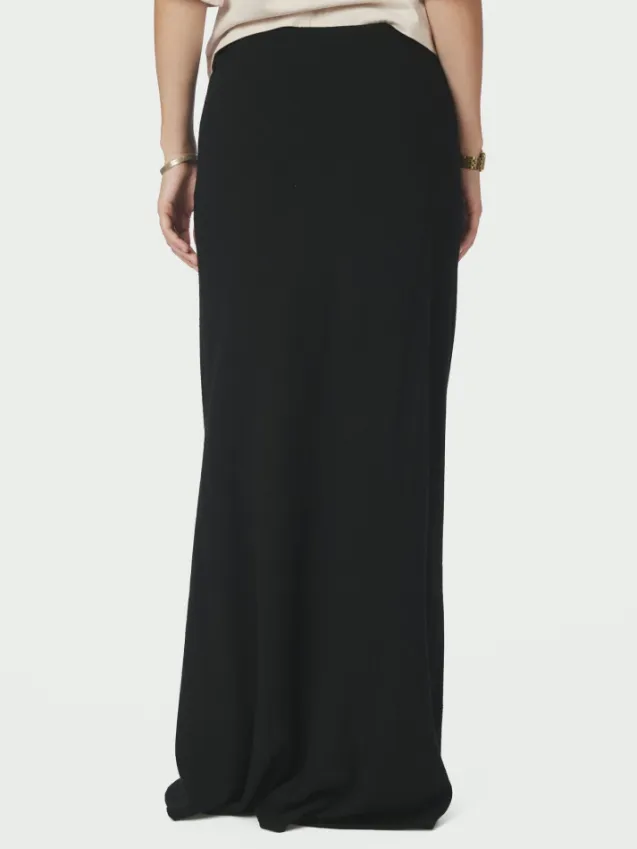 Viso Linen Skirt Black