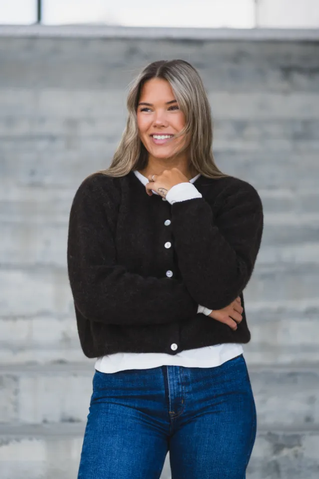 Vitow Cardigan Coffee Melange