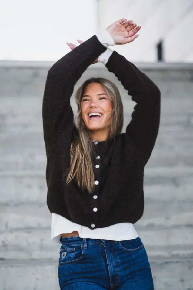 Vitow Cardigan Coffee Melange