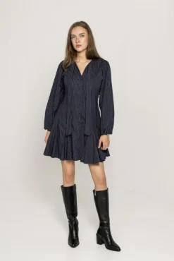 Vivienne Dress Pinstripe