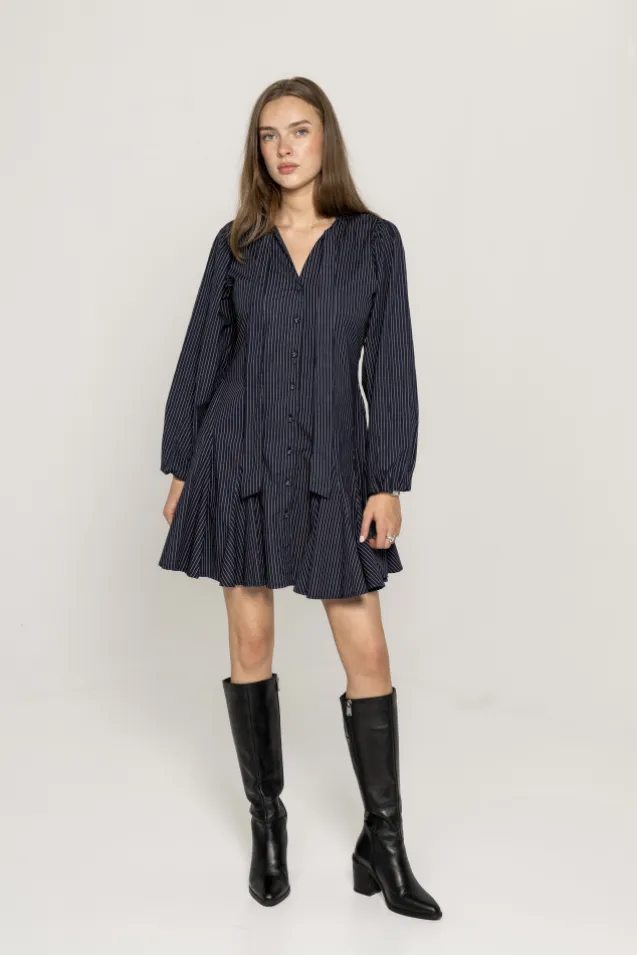 Vivienne Dress Pinstripe