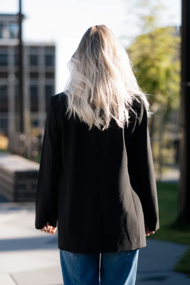 Vola Single Oversize Blazer Black