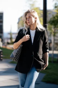 Vola Single Oversize Blazer Black