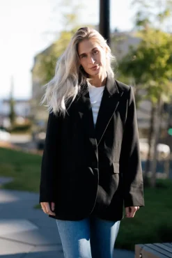 Vola Single Oversize Blazer Black