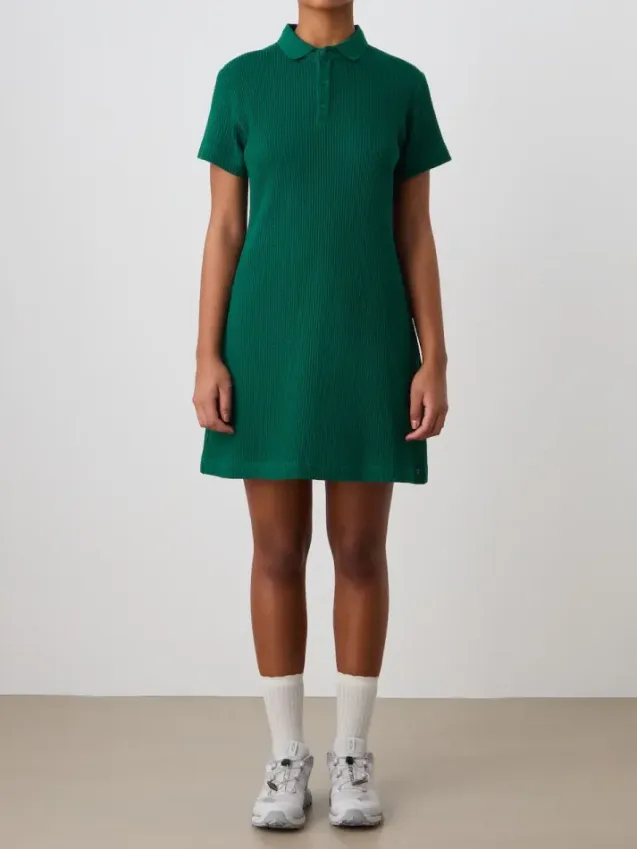Waffle Dress Green