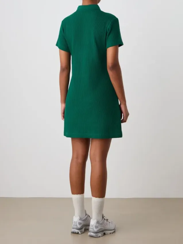 Waffle Dress Green