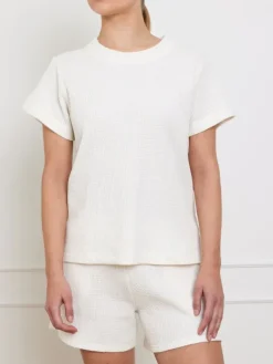 Waffle Tee Offwhite