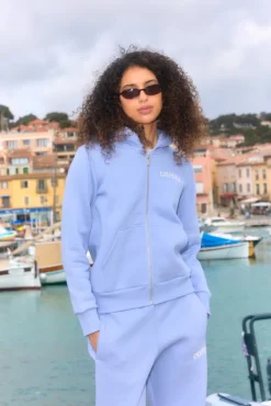 W. All-Star Zip Hoodie Vintage Blue