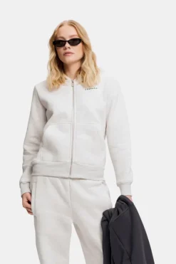 W. Cosmo Zip Hoodie Grey Melange