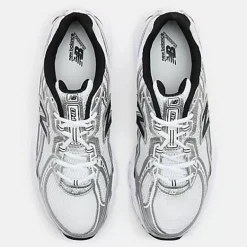 740 White With Metallic Silver