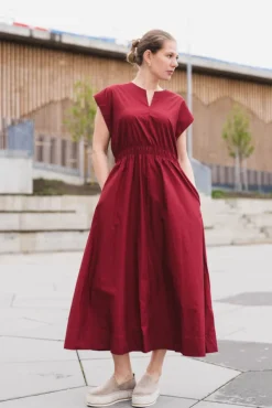Wiliane SL Dress Rhubarb