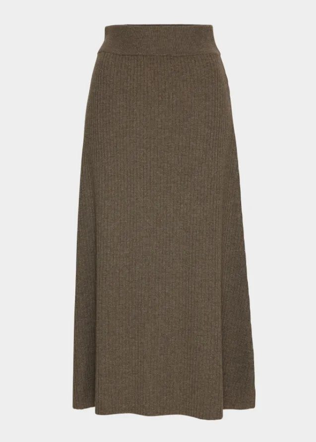 Winnie Merino Skirt Wood