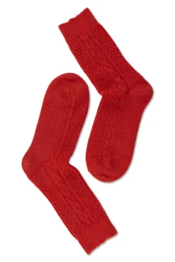 Wool Cable Red