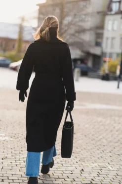 Wool Coat Long Black