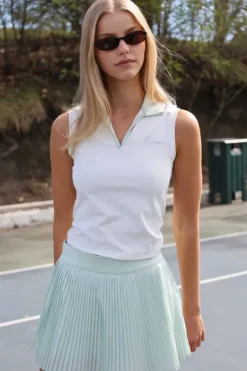W. Racquet Club Polo Top White/Pistachio