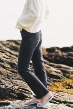 W Regular Jeans Black Washed