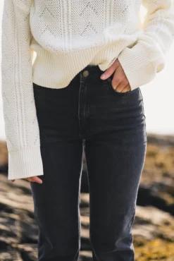 W Regular Jeans Black Washed