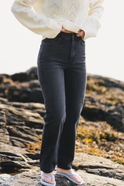 W Regular Jeans Black Washed