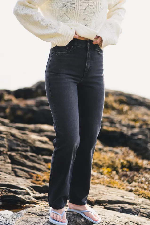 W Regular Jeans Black Washed