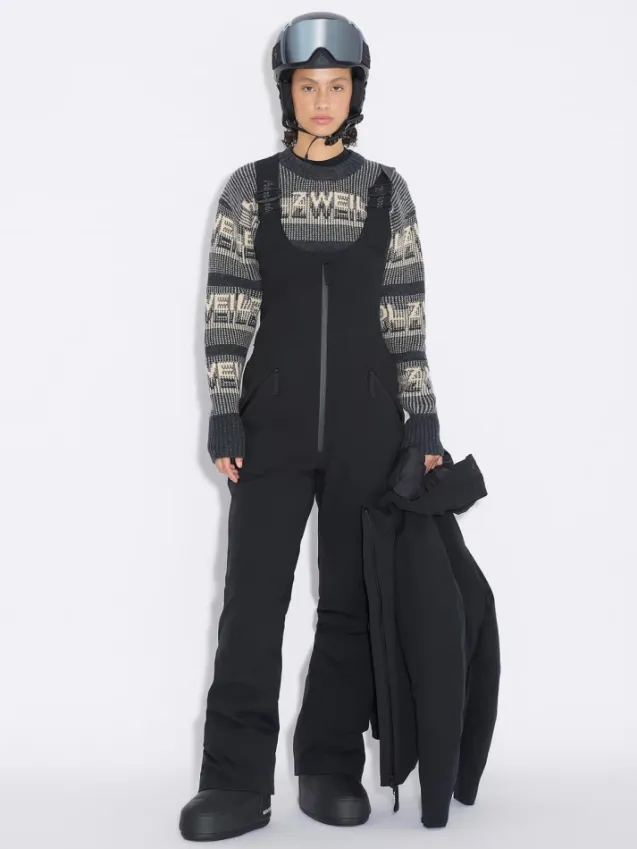 W Tryvann Bib Trousers Dark Grey