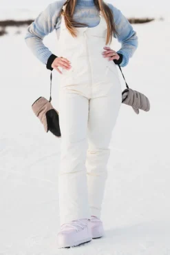 W Tryvann Bib Trousers Ecru