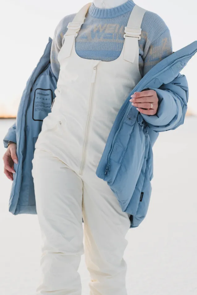 W Tryvann Bib Trousers Ecru