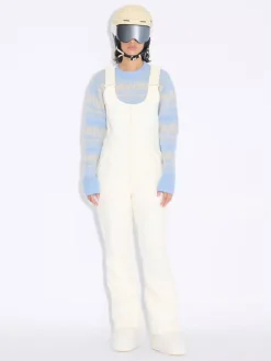 W Tryvann Bib Trousers Ecru