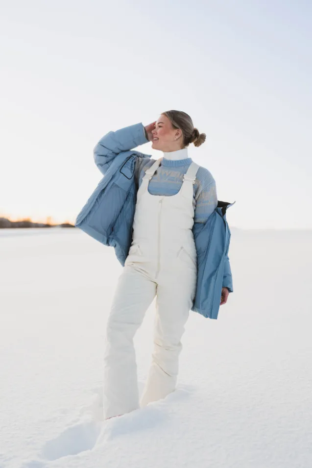 W Tryvann Bib Trousers Ecru