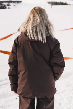 W Tryvann Down Jacket Dark Brown
