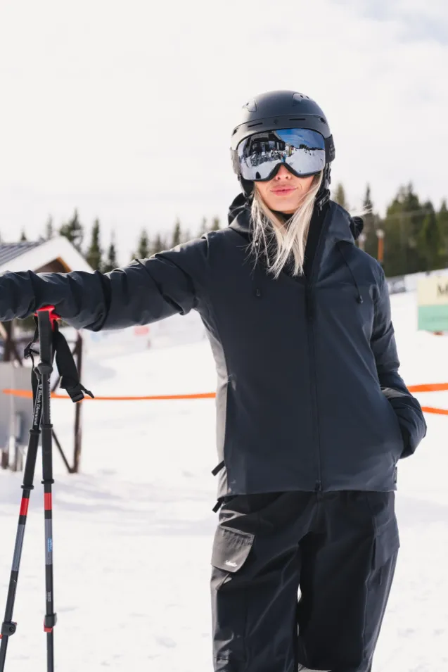 W Tryvann Light Down Jacket Dark Grey