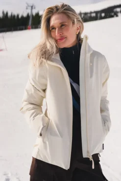 W Tryvann Light Down Jacket Ecru