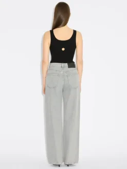 W Wide Jeans Light Grey