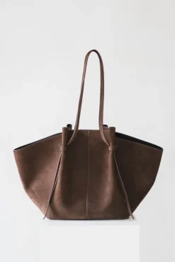 XL Mochi Suede Leather Chocolate